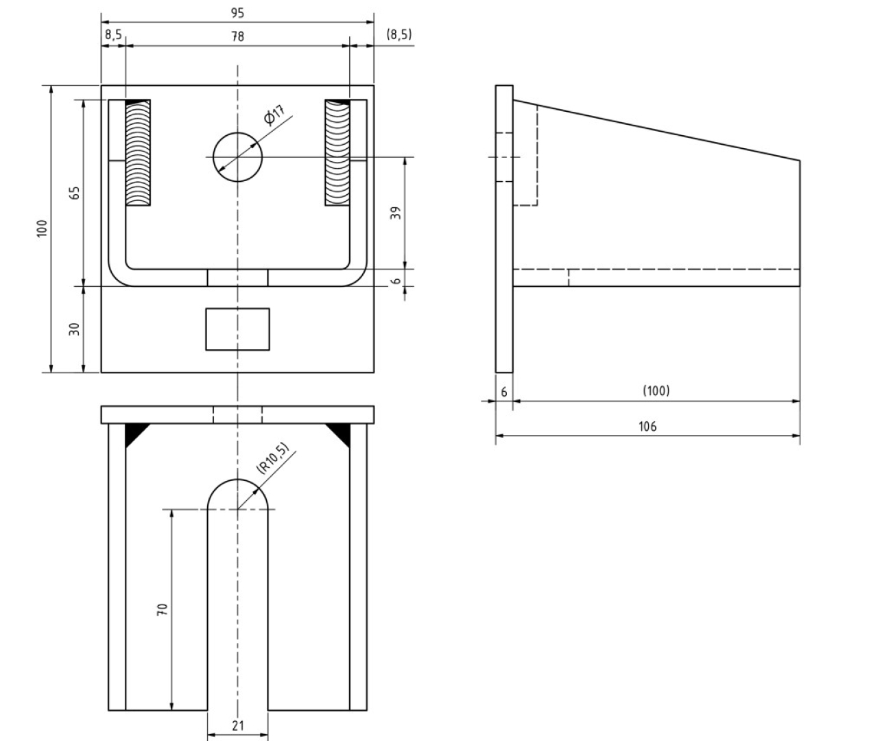Wandkonsole einfach Gr. 3 + 4 MEA 10335330